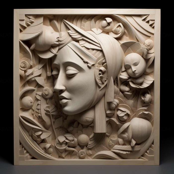 نموذج ثلاثي الأبعاد لآلة CNC 3D Art 